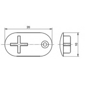 Заглушка ручки для холодильника Electrolux 2230339083